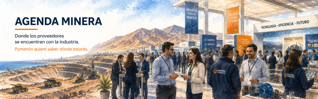 Proveedores de la minería participan en una feria minera en Chile, generando conexiones y oportunidades de negocio para la industria.